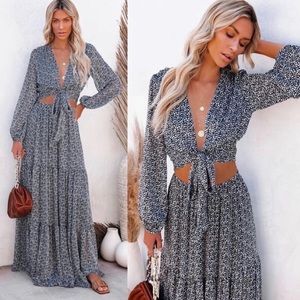 NEW Vici Blue Scenery Skirt & Blouse Set